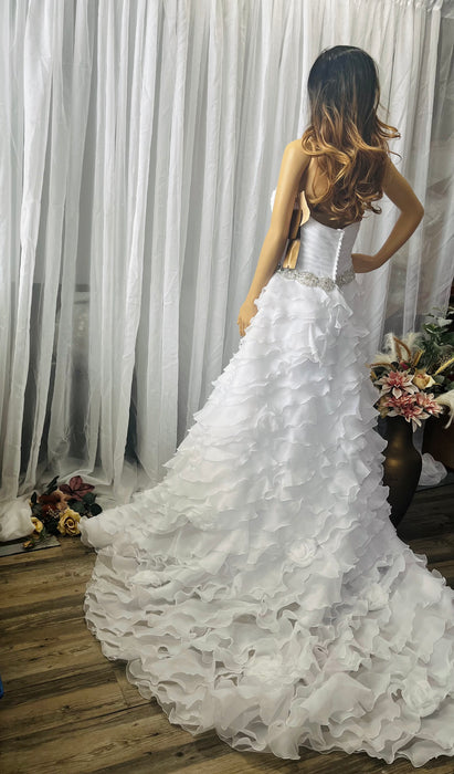 Demetrios Strapless Wedding Dress Style IL-3195 Illusions Discount Designer Wedding Dress