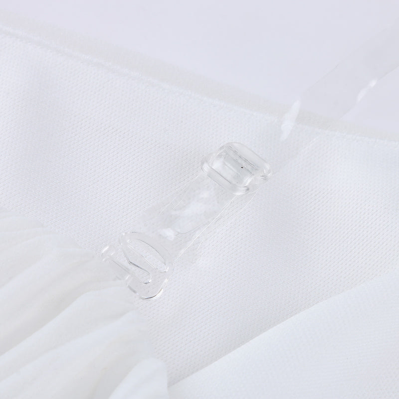 Women Elegant White Chiffon Wedding Dress Long Sleeve Party Dress Sexy Off Shoulder Chiffon Long Bridal Gowns