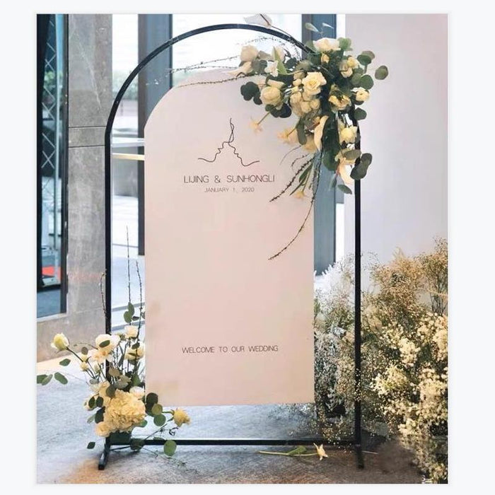 Wedding Stand Props Circular Arch Hoop Wrought Iron Arch Party Home Birthday Background Decoration Metal Flower Balloon Frame
