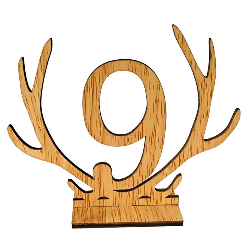 Antlers Shape 1-20 Numbers Signs Wedding Table Number Wooden Table Number Rustic Wedding Seat Numbers Party Direction Signs