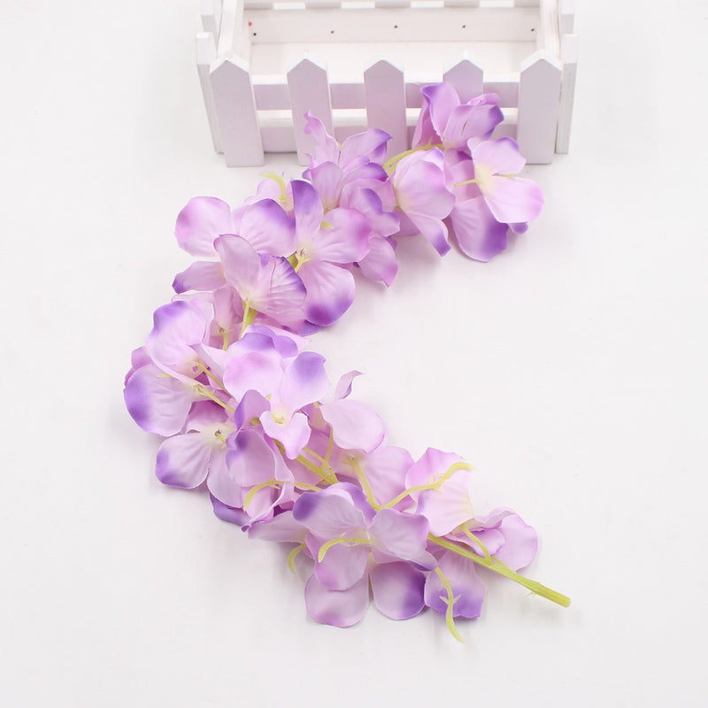1pcs 30cm Artificial Hydrangea Silk Wisteria Wedding Decorative Silk Garlands Flowers